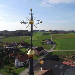 Turmhelm und Hozkonstruktion